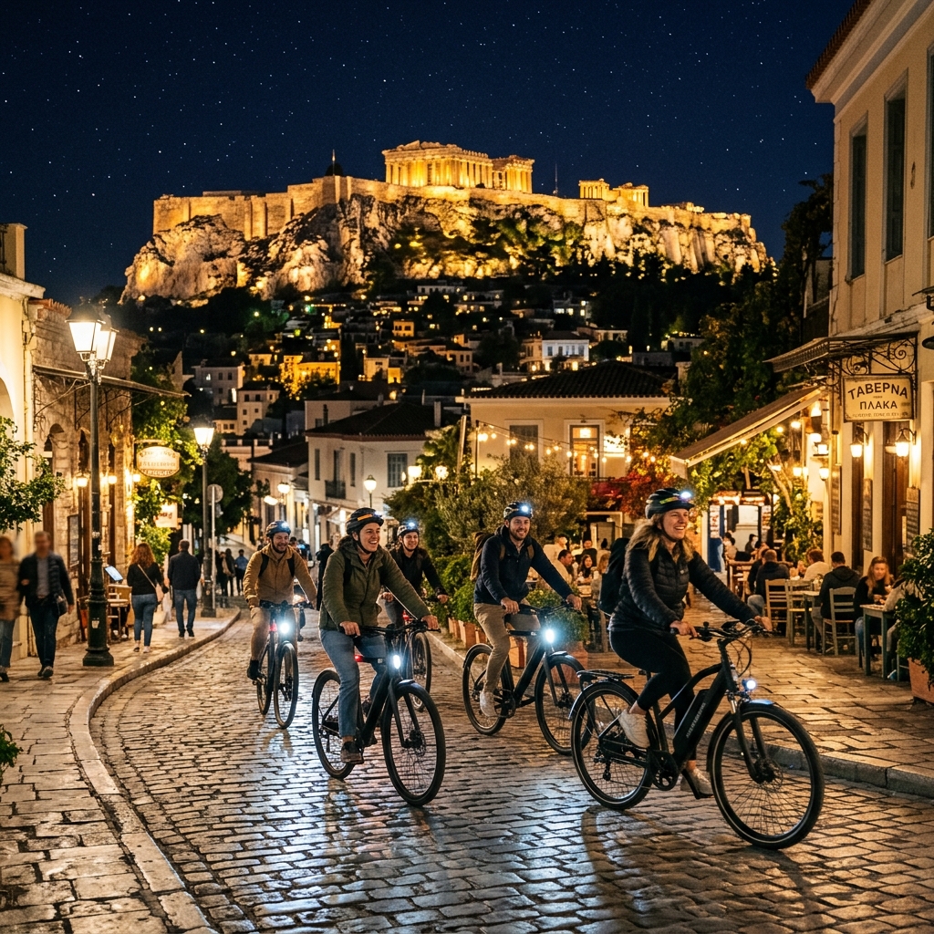Athens Electric Bike Night Tour