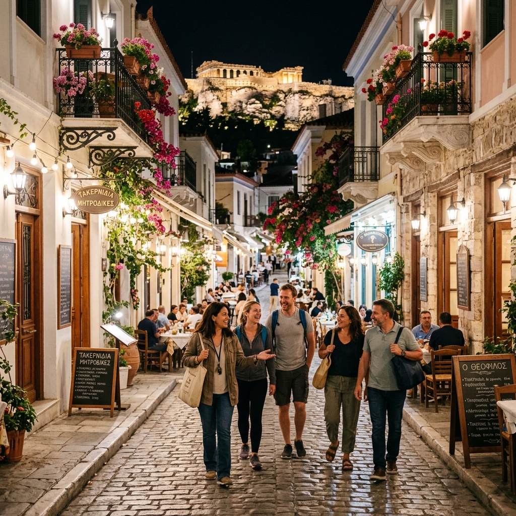 Athens Nighttime Walking Tour